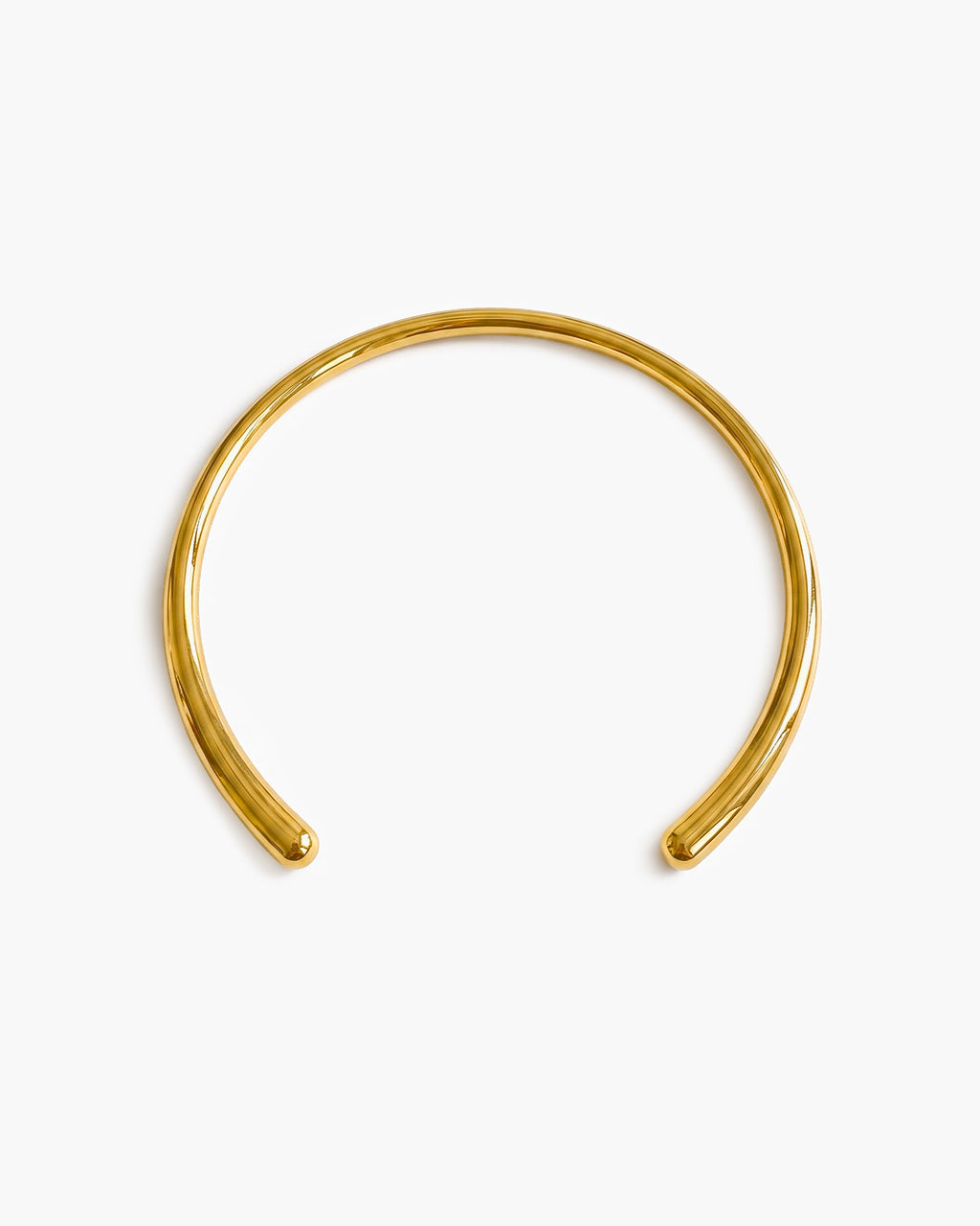 Chunky Minimalist Open Cuff Waterproof Gold Necklace