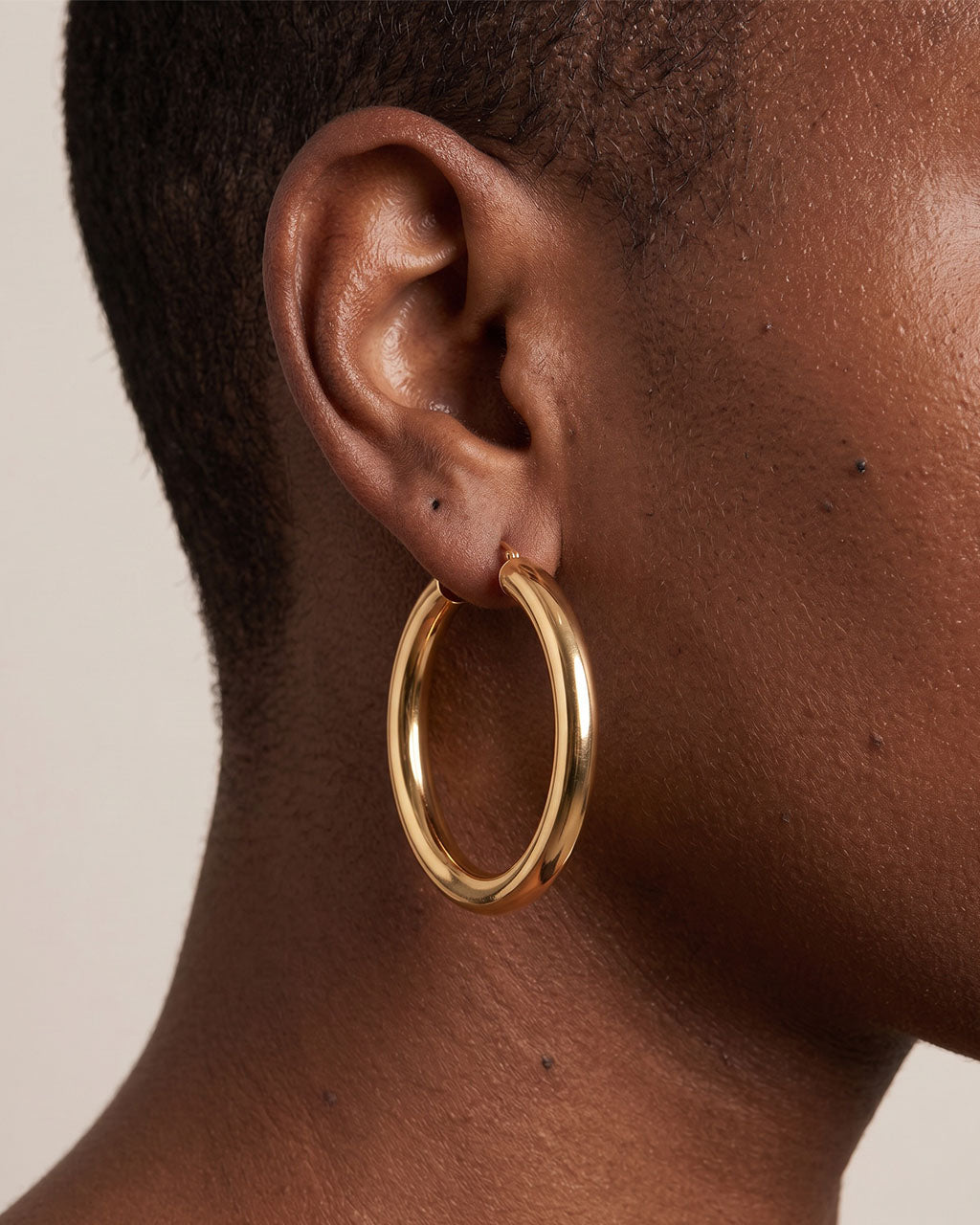 Chunky Triple Hoop Gold Waterproof Earrings Bundle