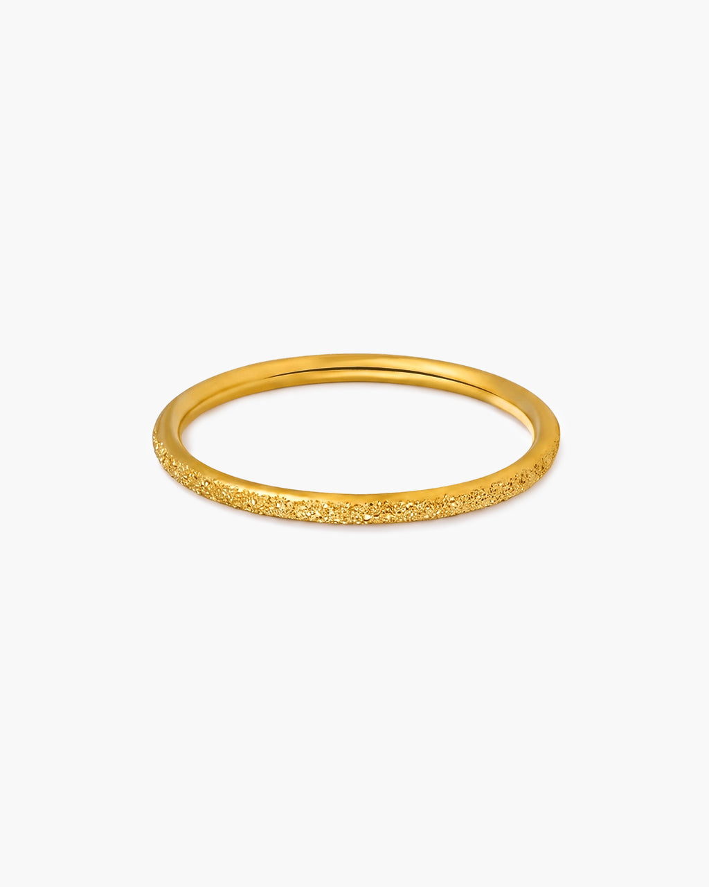Classic Slim Band Stacking Waterproof Gold Ring