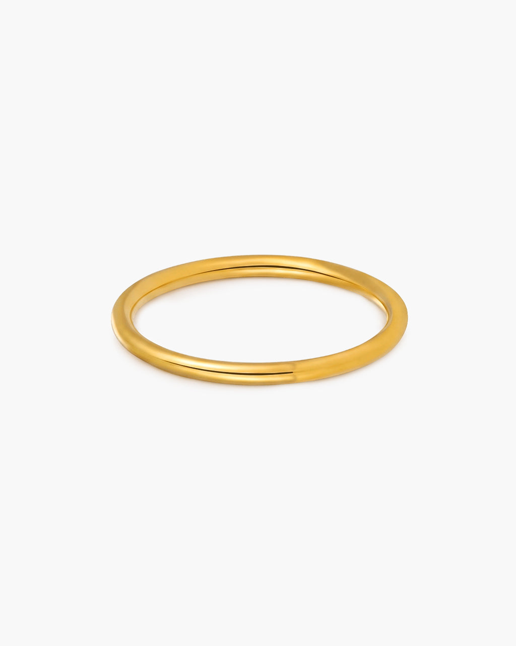 Classic Slim Band Stacking Waterproof Gold Ring