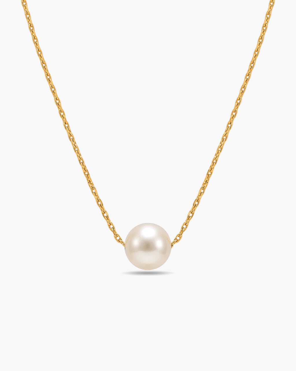 Dainty Freshwater Pearl Drop Waterproof Gold Necklace
