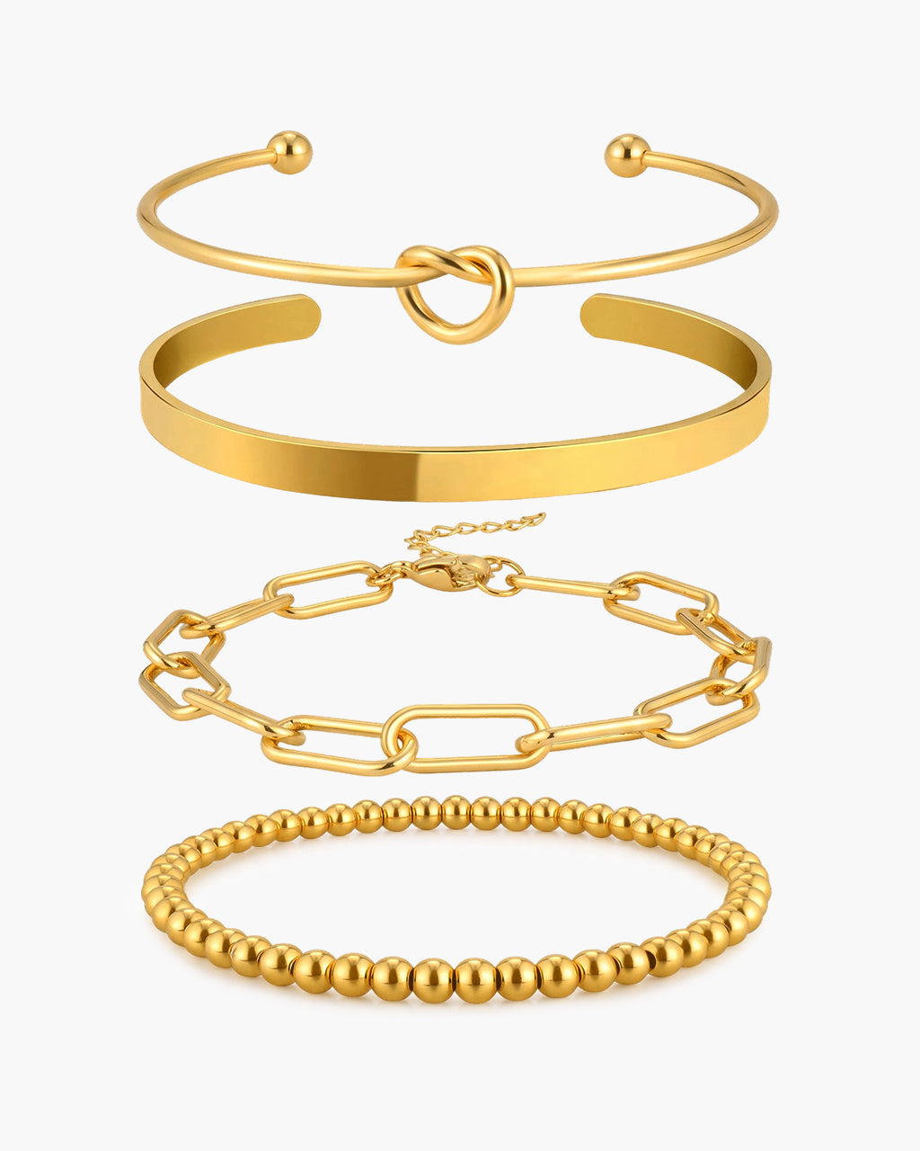 Iconic Gold Love Quartet Waterproof Bracelet Bundle