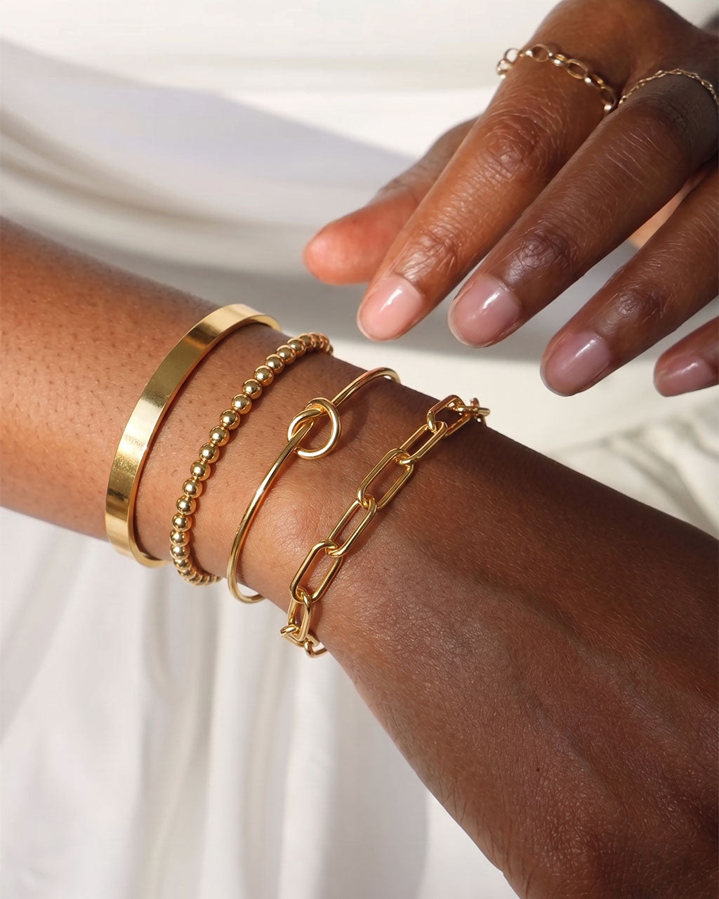 Iconic Gold Love Quartet Waterproof Bracelet Bundle