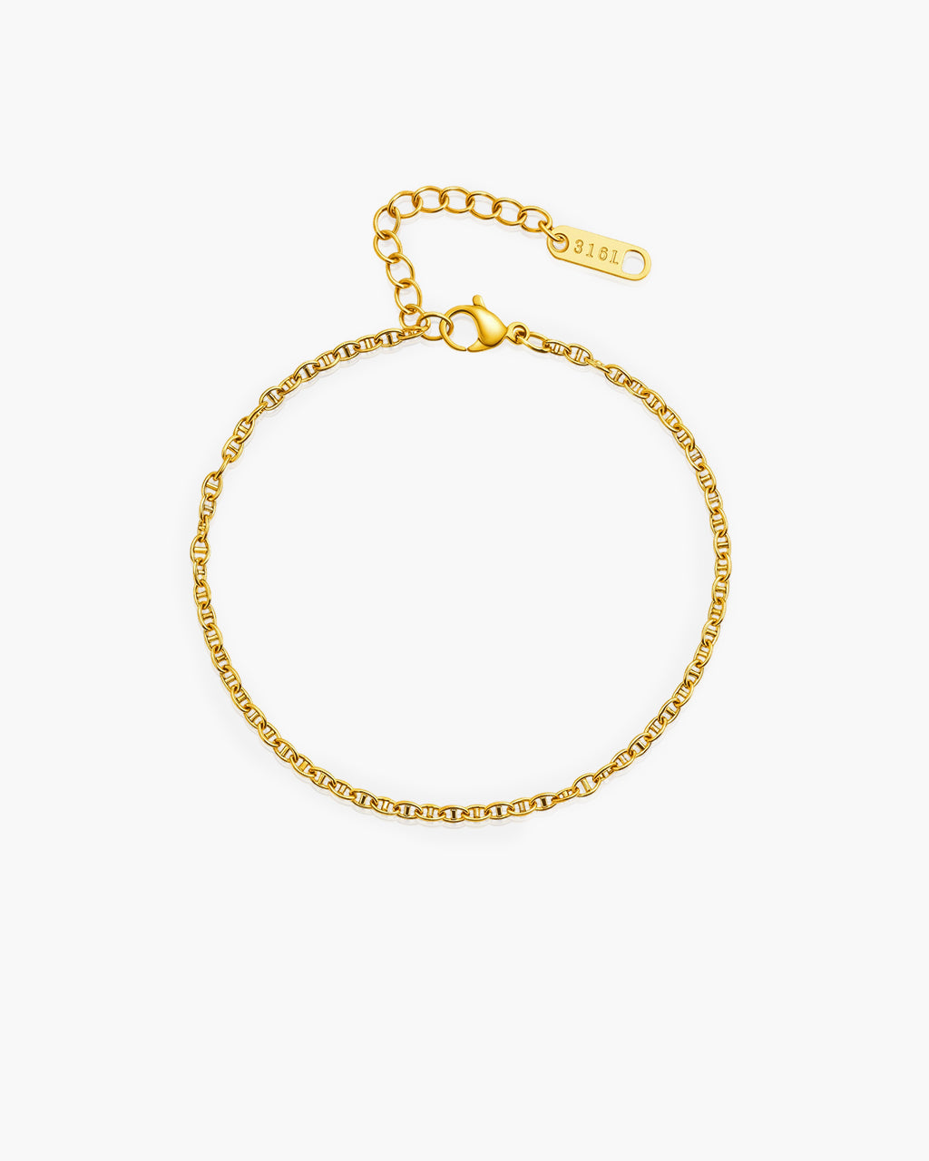 Stacking Dainty Mariner Chain Waterproof Gold Bracelet