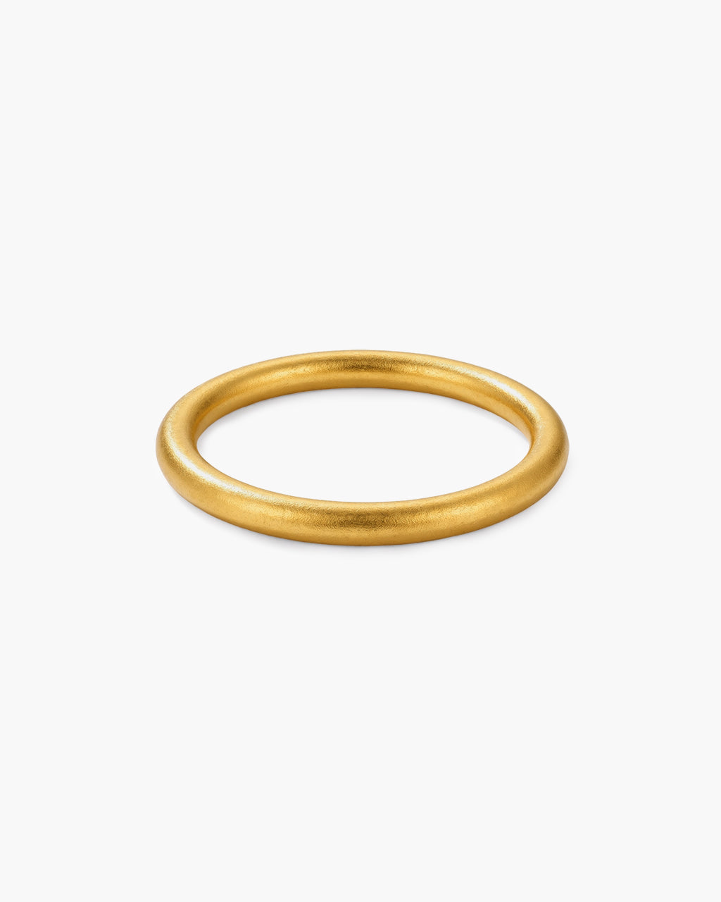 Stacking Matte Slender Band Waterproof Gold Ring