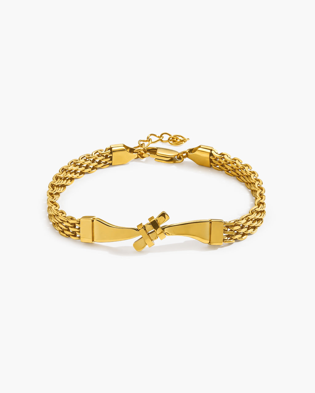 Vintage Knot Watch Chain Waterproof Gold Bracelet