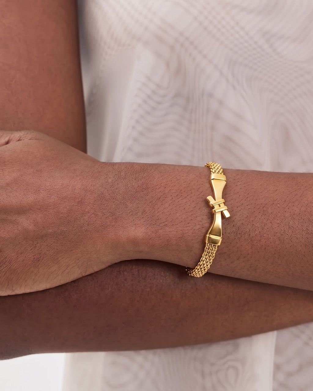 Vintage Knot Watch Chain Waterproof Gold Bracelet